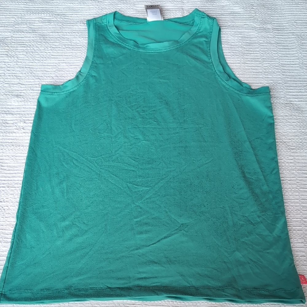 Sleeveless Teal Top